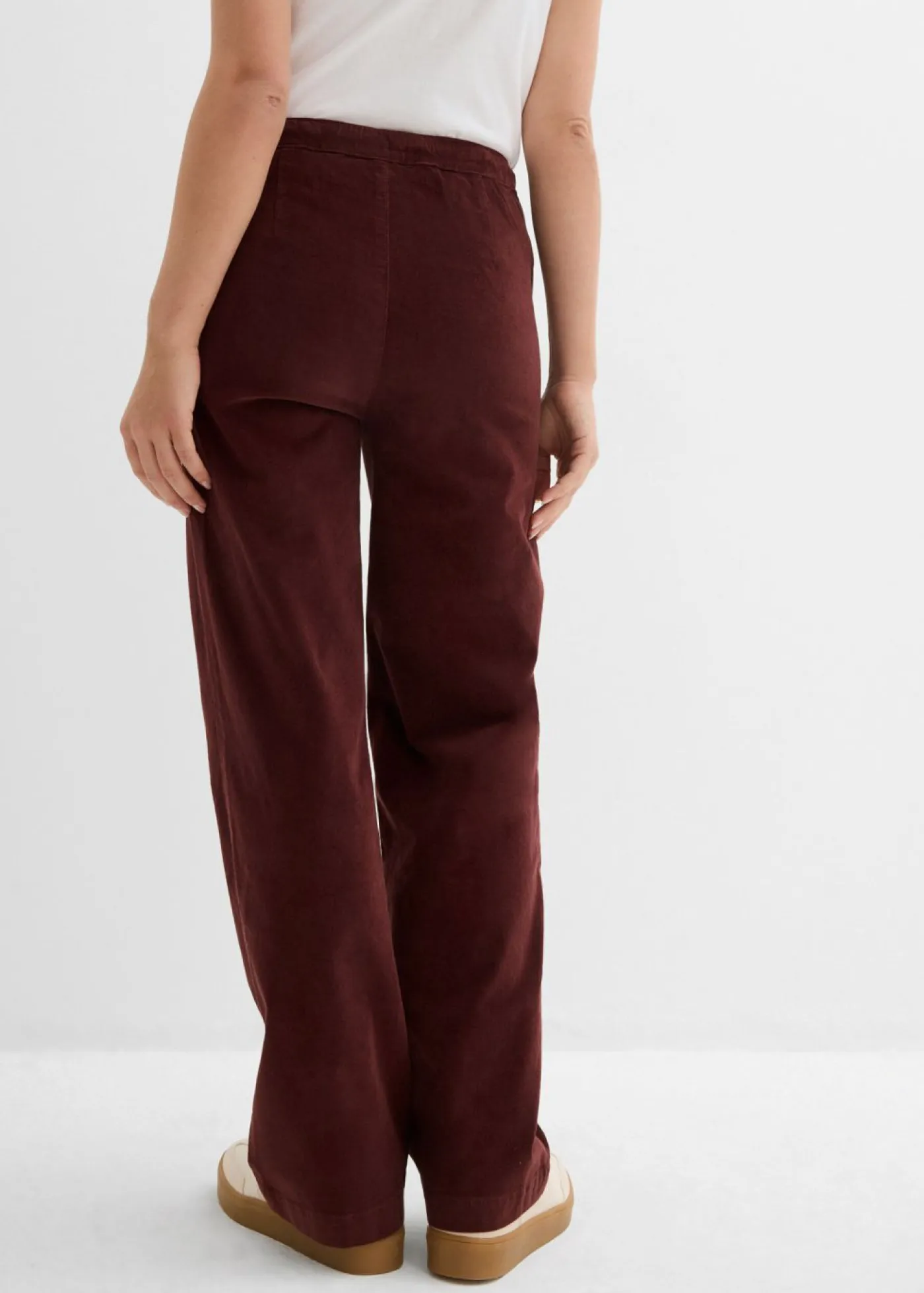 bonprix bonprix Pantalones>Pantalón de pana de mezcla de algodón Café