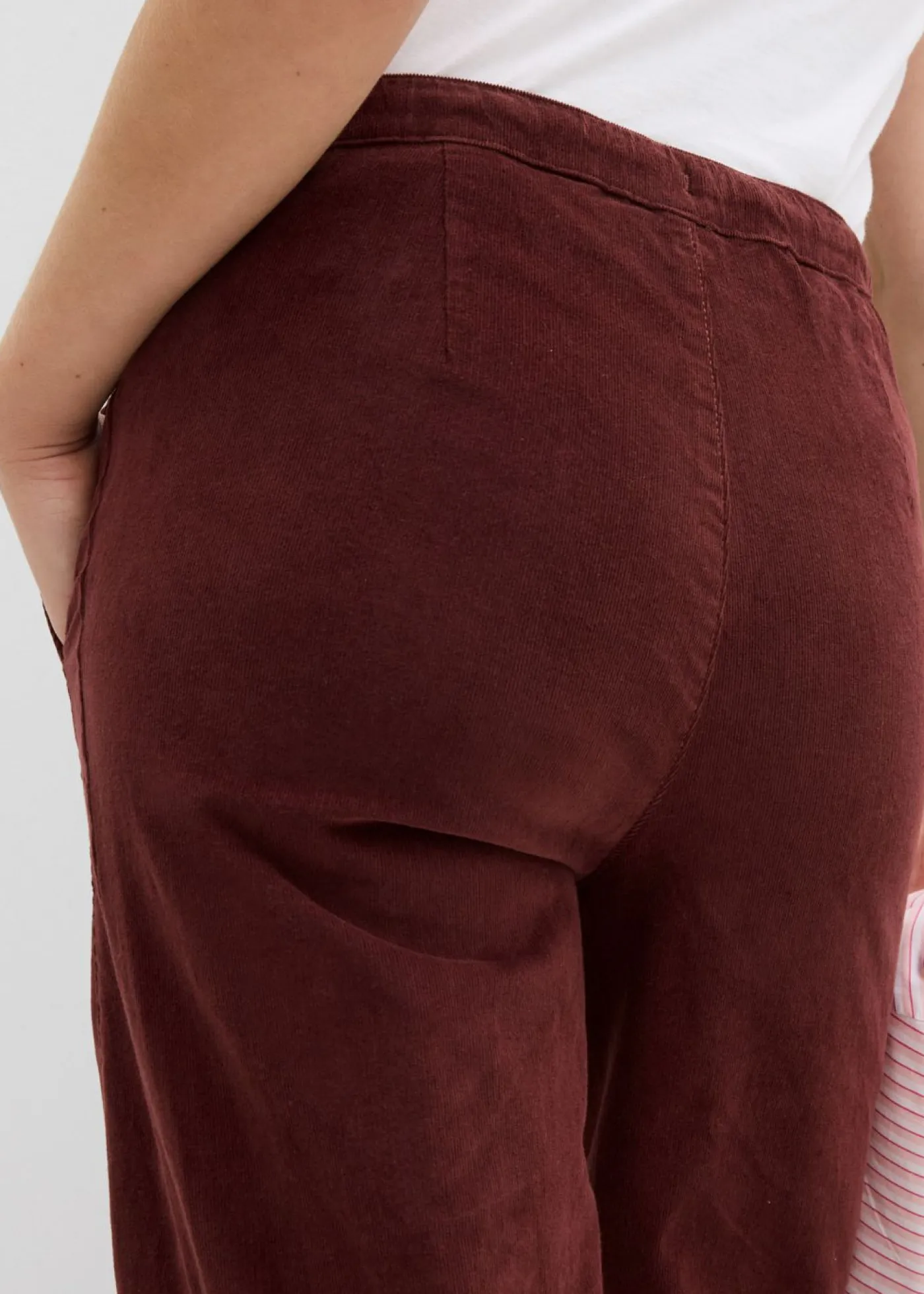 bonprix bonprix Pantalones>Pantalón de pana de mezcla de algodón Café
