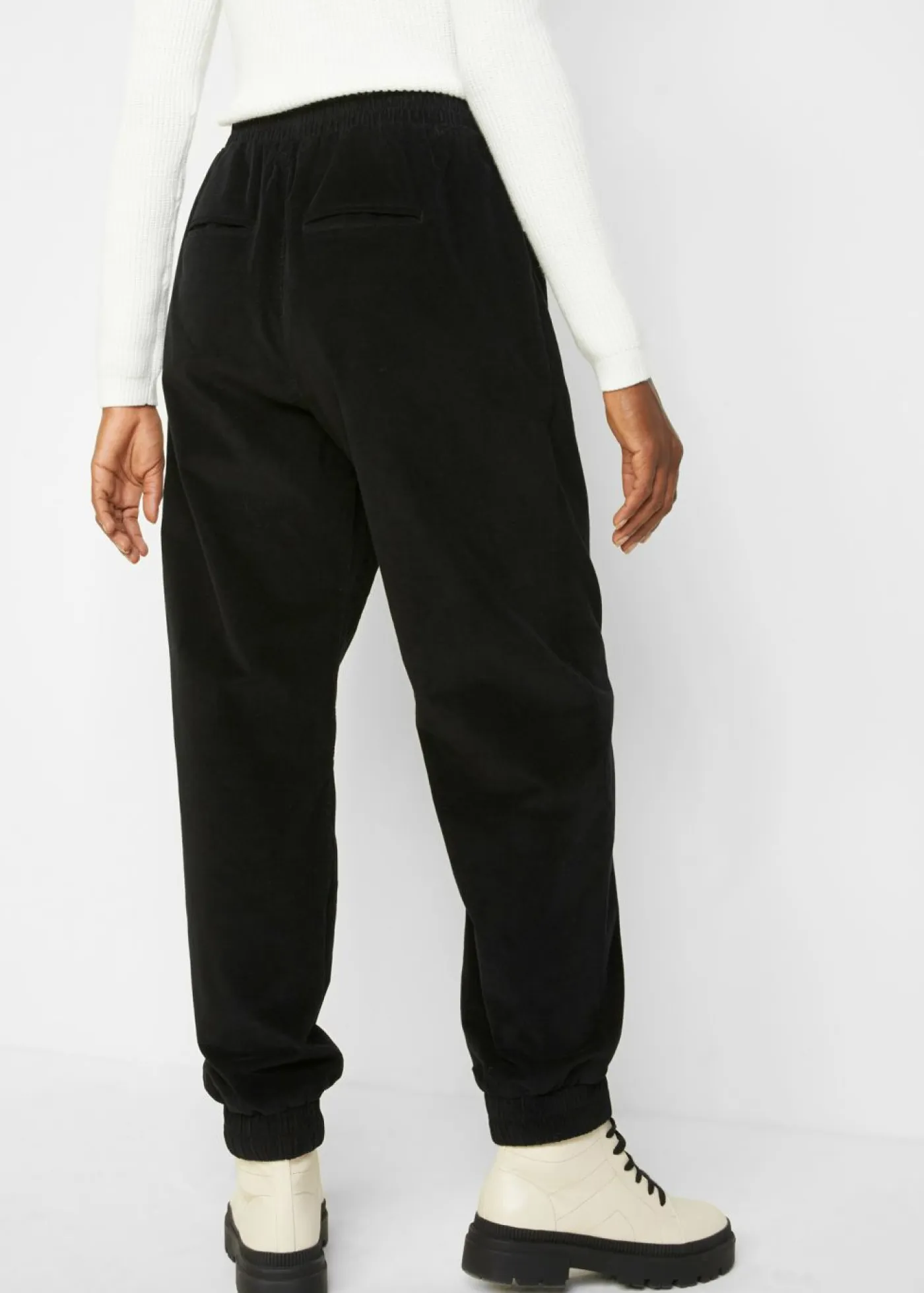 Mujer bonprix bonprix Pantalón de pana de mezcla de algodón