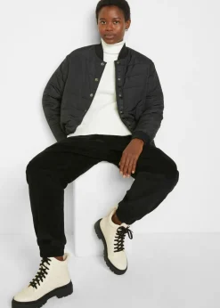 Mujer bonprix bonprix Pantalón de pana de mezcla de algodón