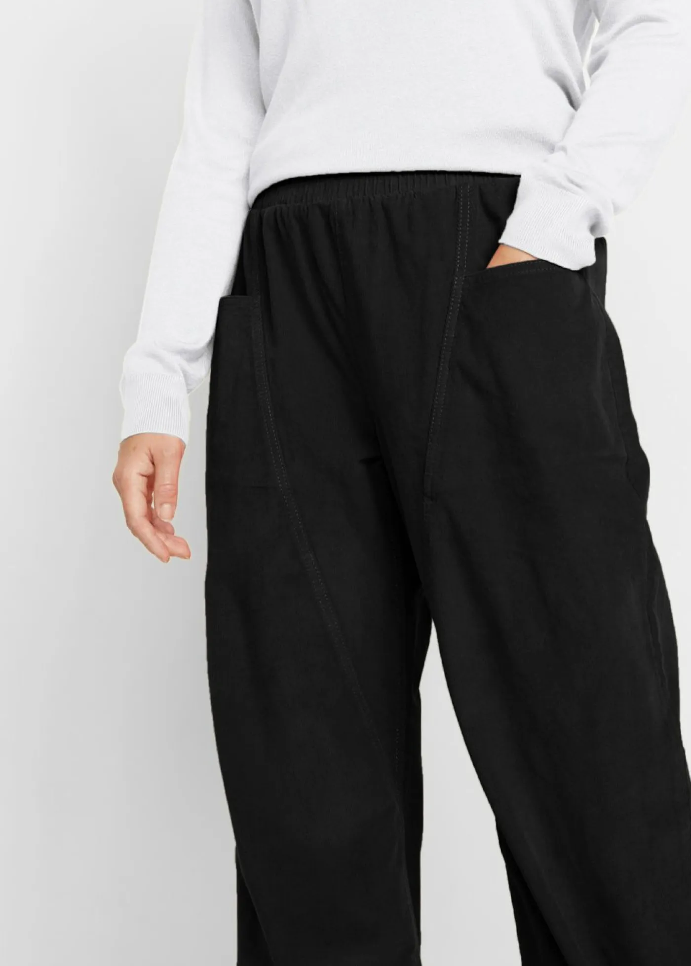 Mujer bonprix bonprix Pantalón de pana de mezcla de algodón