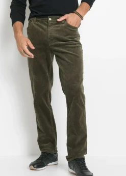Hombre bonprix bonprix Pantalón de pana elástica con corte cómodo y regular