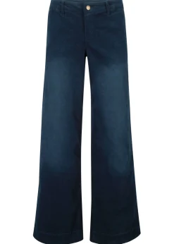 Mujer bonprix bonprix Pantalón de pana elástico de corte ancho