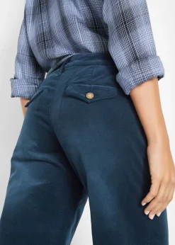 Mujer bonprix bonprix Pantalón de pana elástico de corte ancho
