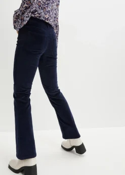 Mujer bonprix bonprix Pantalón de pana elástico de corte recto