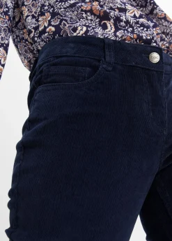 Mujer bonprix bonprix Pantalón de pana elástico de corte recto