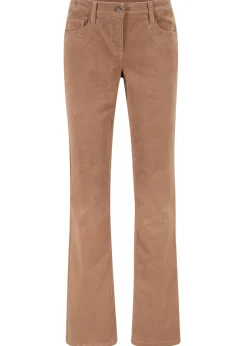 Mujer bonprix bonprix Pantalón de pana elástico de corte recto