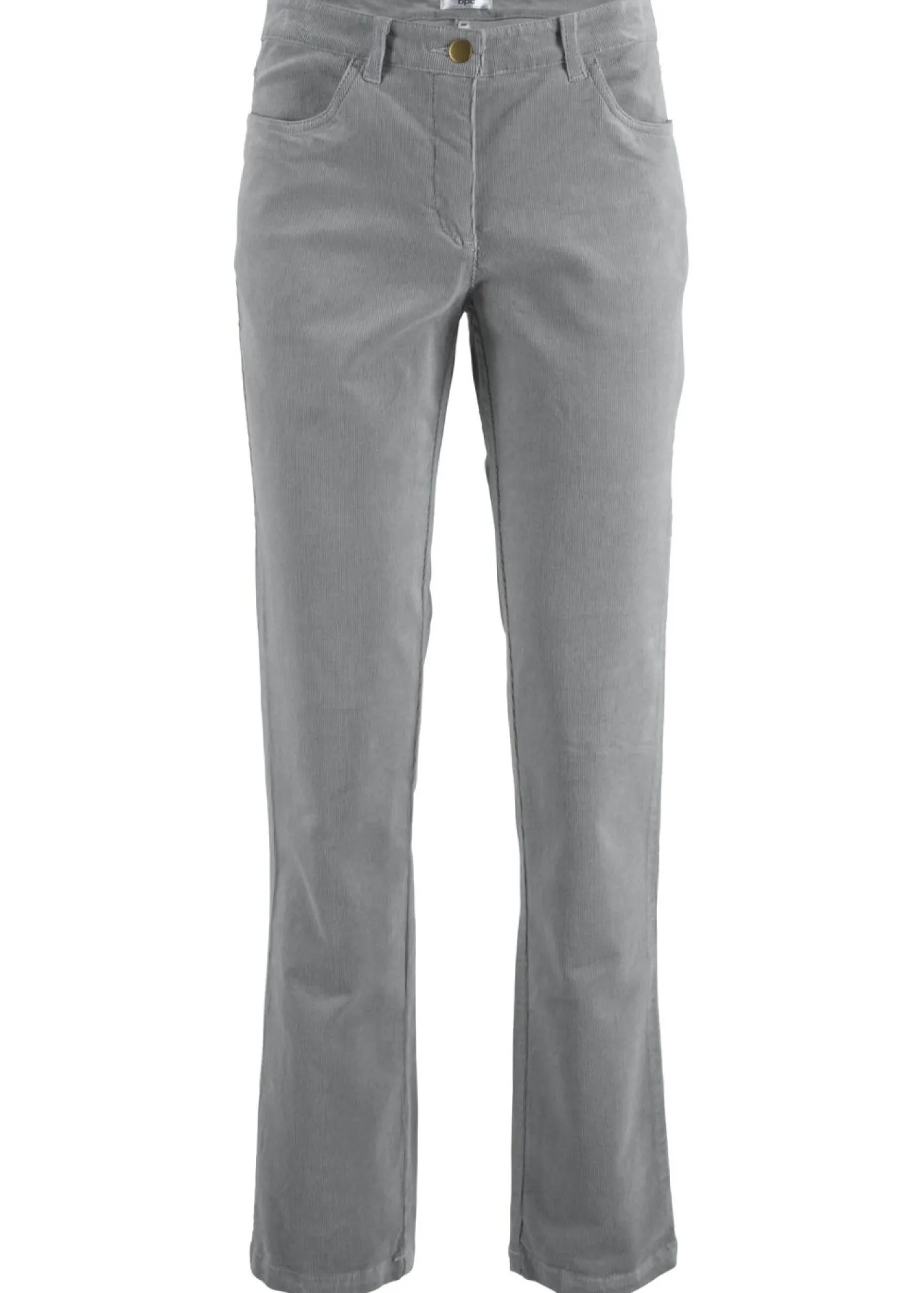 bonprix bonprix Pantalones>Pantalón de pana elásticos, straight Gris