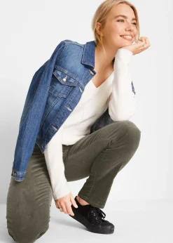 Mujer bonprix bonprix Pantalón de pana elásticos, straight