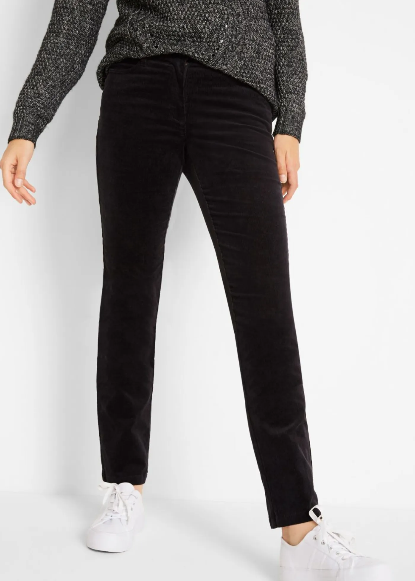Mujer bonprix bonprix Pantalón de pana elásticos, straight