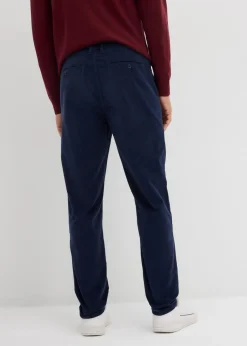 Hombre bonprix bonprix Pantalón de pana regular fit confeccionado en algodón orgánico reciclable elástico, tapered