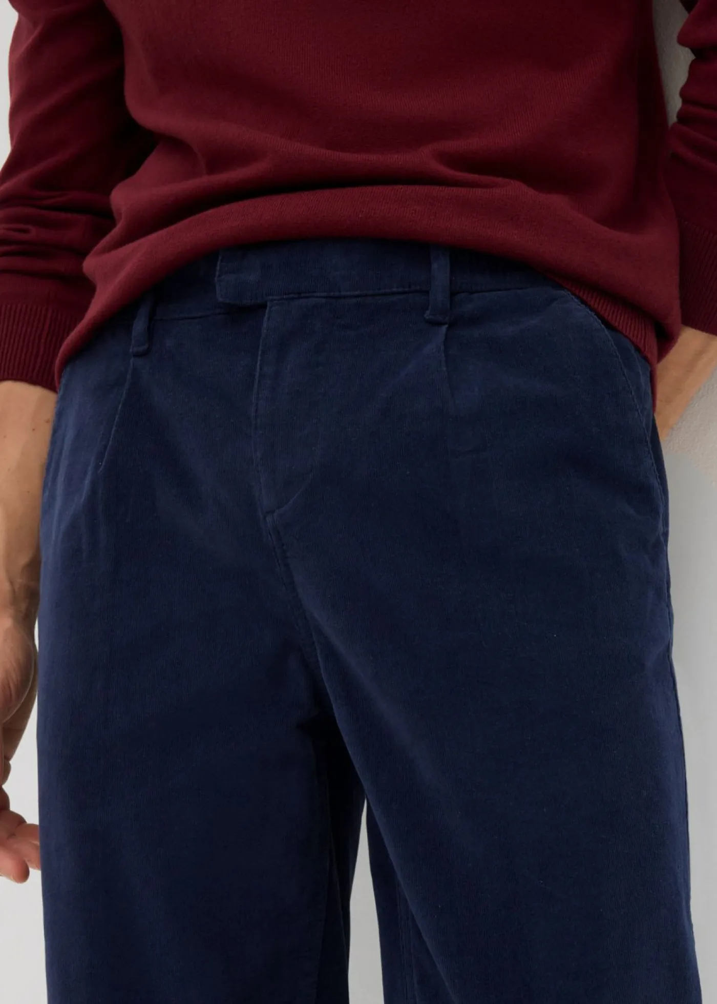 Hombre bonprix bonprix Pantalón de pana regular fit confeccionado en algodón orgánico reciclable elástico, tapered