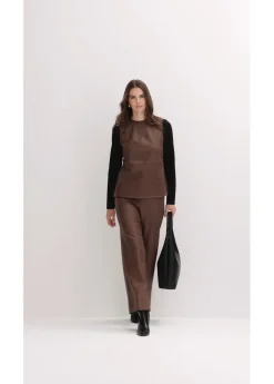 Mujer bonprix bonprix Pantalón de piel sintética