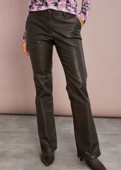 Mujer bonprix bonprix Pantalón de piel sintética