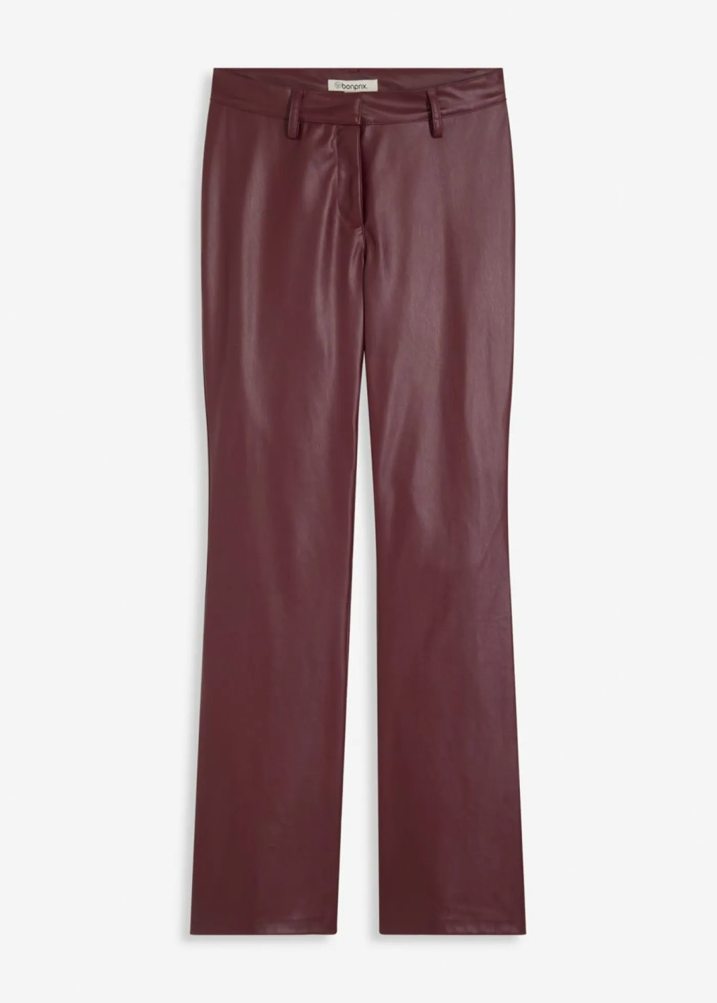 bonprix bonprix Pantalones>Pantalón de piel sintética mora oscuro