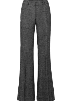 bonprix bonprix Pantalones>Pantalón de pierna ancha gris/negro moteado