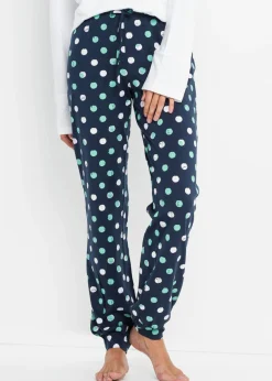 bonprix bonprix Ropa Para Dormir>Pantalón de pijama Azul marino de lunares