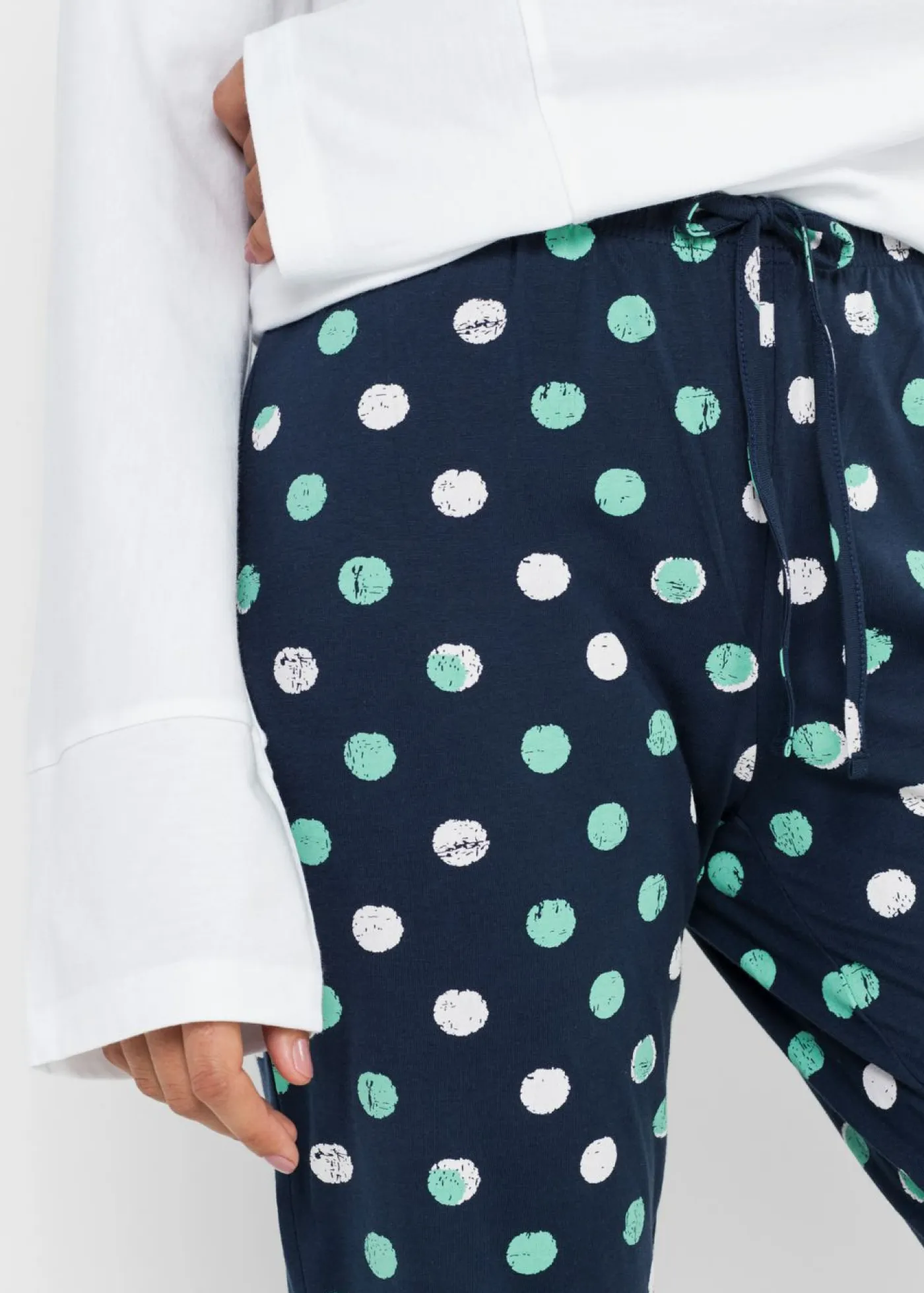 bonprix bonprix Ropa Para Dormir>Pantalón de pijama Azul marino de lunares