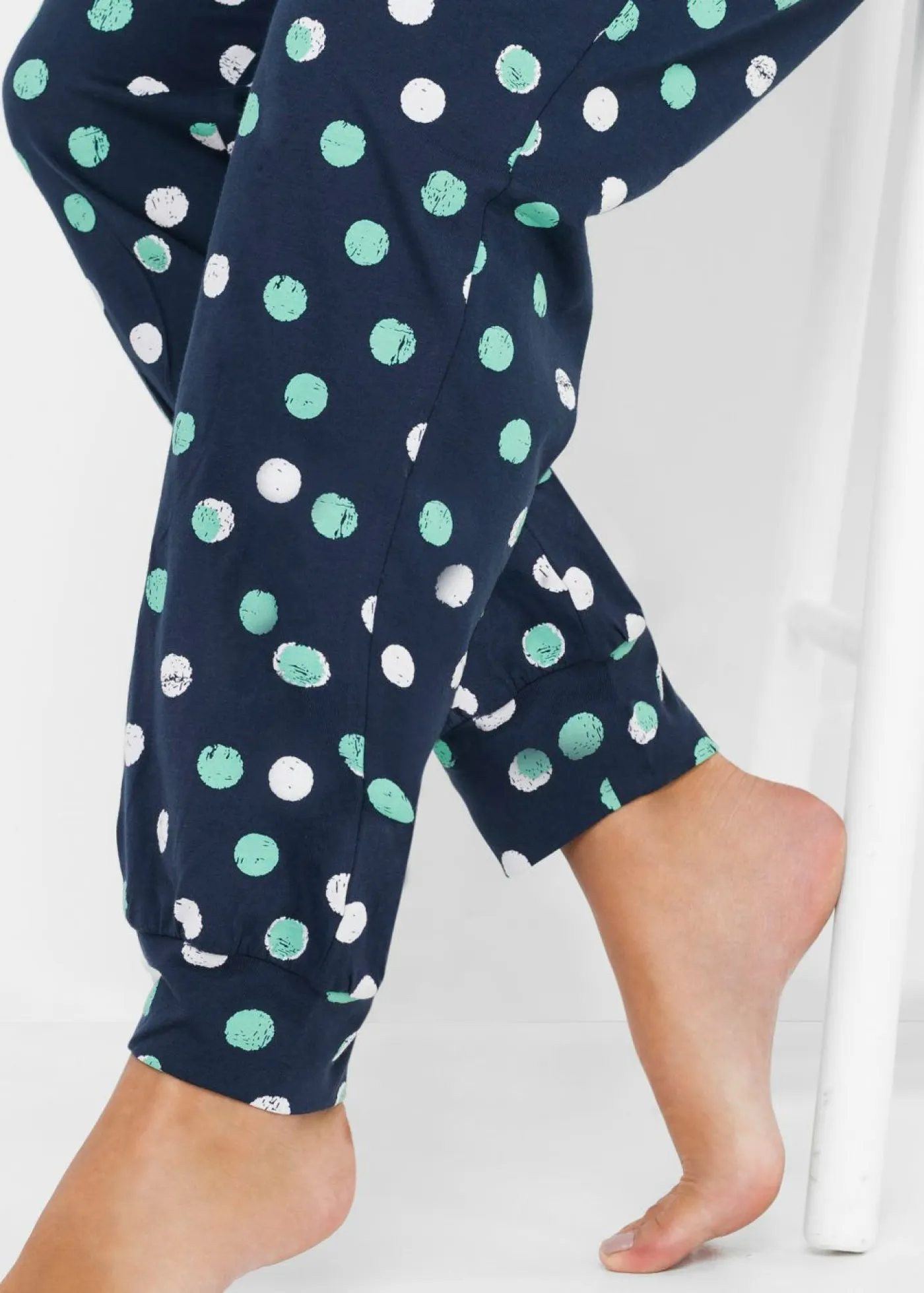 bonprix bonprix Ropa Para Dormir>Pantalón de pijama Azul marino de lunares