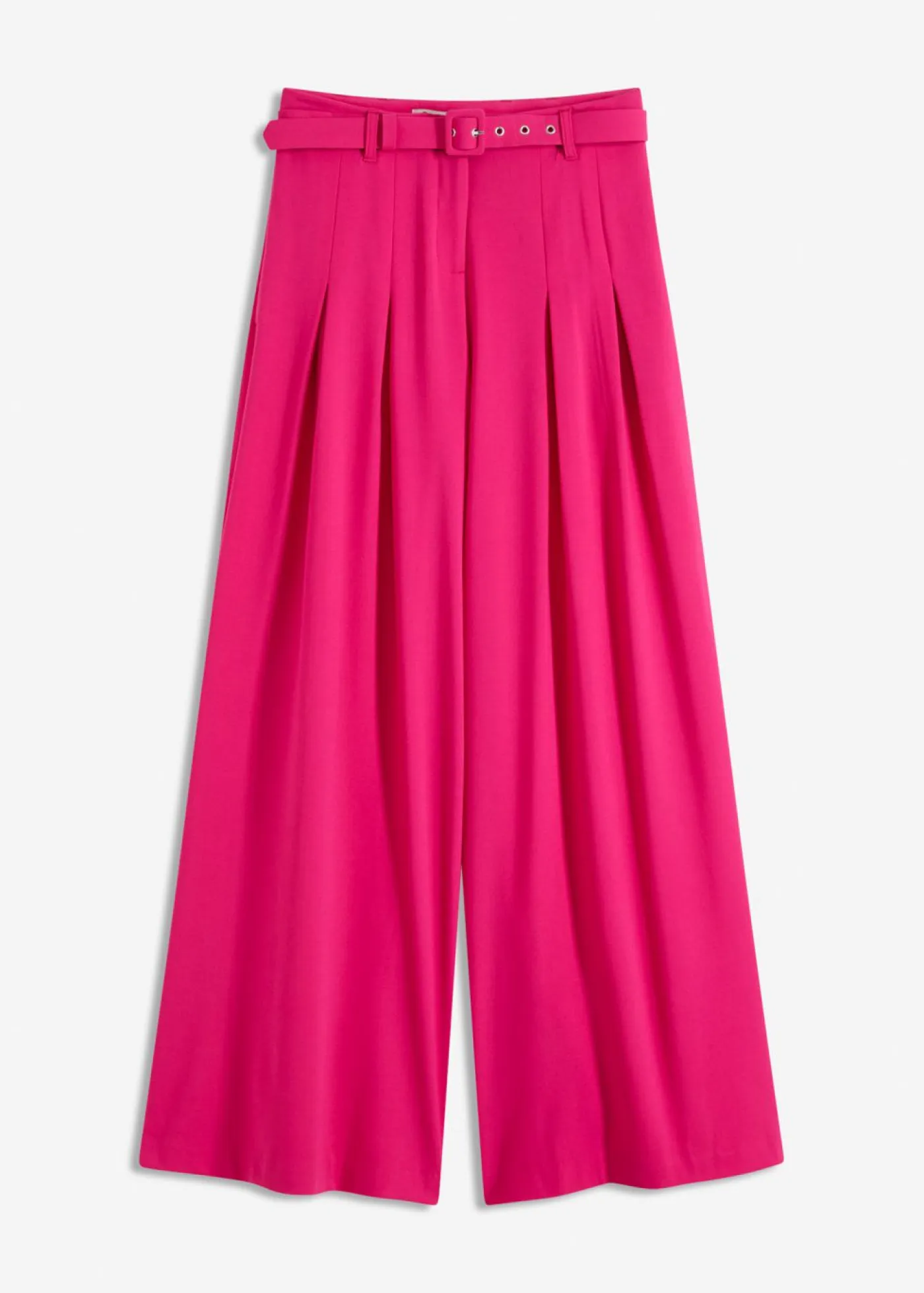 bonprix bonprix Pantalones>Pantalón de pinzas con cinturón (2 piezas) Pink lady