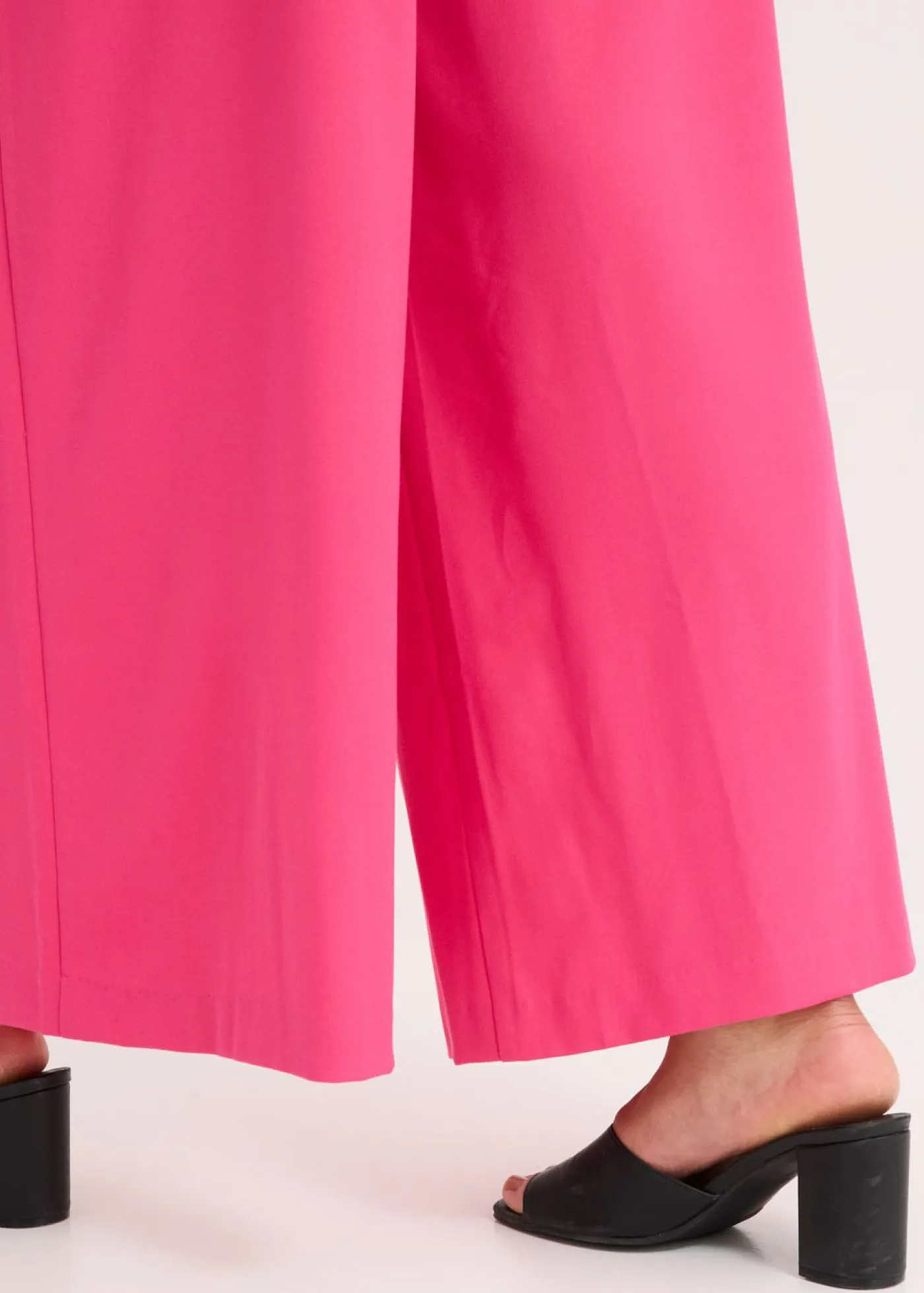 bonprix bonprix Pantalones>Pantalón de pinzas con cinturón (2 piezas) Pink lady