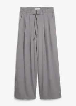 bonprix bonprix Pantalones>Pantalón de pinzas con cordón Gris