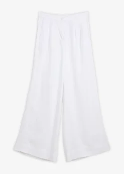 bonprix bonprix Esenciales|Pantalones>Pantalón de pinzas de lyocell fluido Blanco