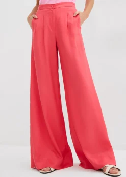 Mujer bonprix bonprix Pantalón de pinzas de lyocell fluido