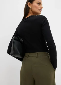 Mujer bonprix bonprix Pantalón de pinzas de mezcla de viscosa