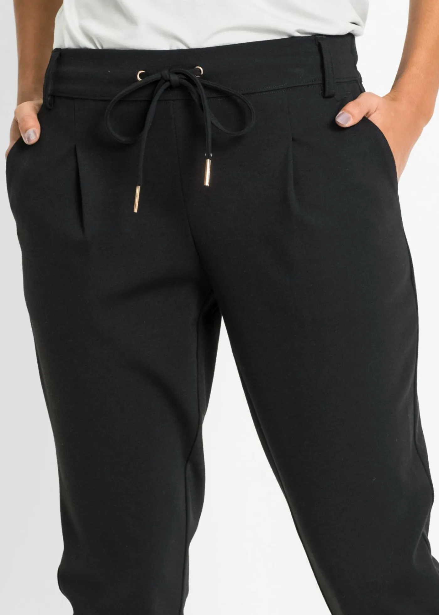 bonprix BODYFLIRT Pantalones>Pantalón de punto Negro