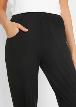 Mujer bonprix bonprix Pantalón de punto con cinturilla cómoda