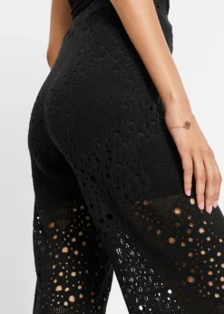 Mujer bonprix bonprix Pantalón de punto con cinturilla elástica