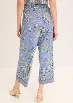 Mujer bonprix bonprix Pantalón de punto con estampado paisley