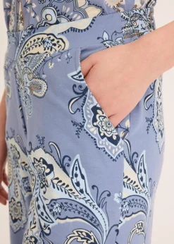 Mujer bonprix bonprix Pantalón de punto con estampado paisley