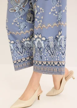 Mujer bonprix bonprix Pantalón de punto con estampado paisley