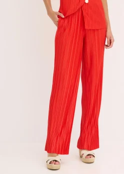 Mujer bonprix bonprix Pantalón de punto con plisado