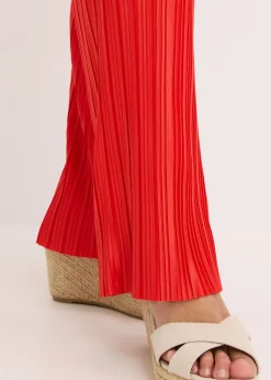 Mujer bonprix bonprix Pantalón de punto con plisado