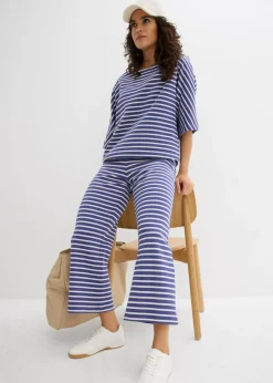 Mujer bonprix bonprix Pantalón de punto de algodón estructurado