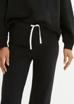 Mujer bonprix bonprix Pantalón de punto de algodón con elástico