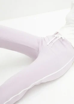 Mujer bonprix bonprix Pantalón de punto de algodón con elástico (2 unidades)