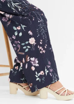 Mujer bonprix bonprix Pantalón de punto de crepé ligero