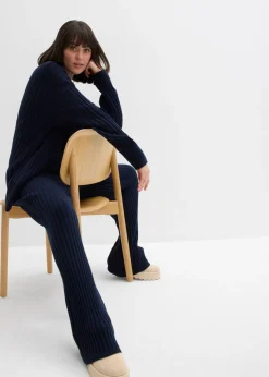 Mujer bonprix bonprix Pantalón de punto de mezcla de viscosa suave