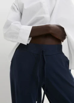 Mujer bonprix bonprix Pantalón de punto de mezcla de algodón