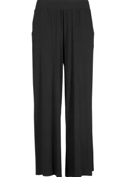 Mujer bonprix bonprix Pantalón de punto de mezcla de viscosa fluida, largo 7/8
