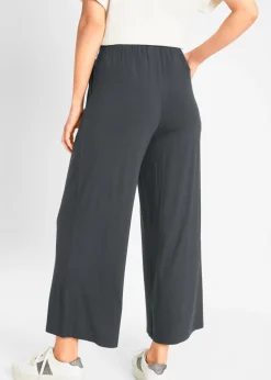 Mujer bonprix bonprix Pantalón de punto de mezcla de viscosa fluida, largo 7/8