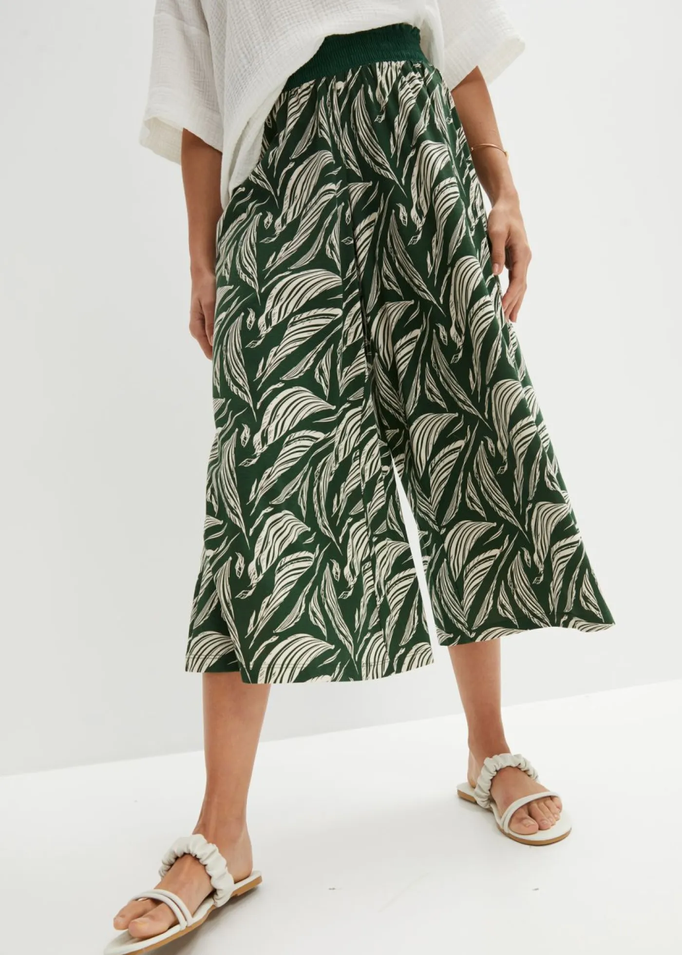 Mujer bonprix bonprix Pantalón de punto de mezcla de viscosa sostenible