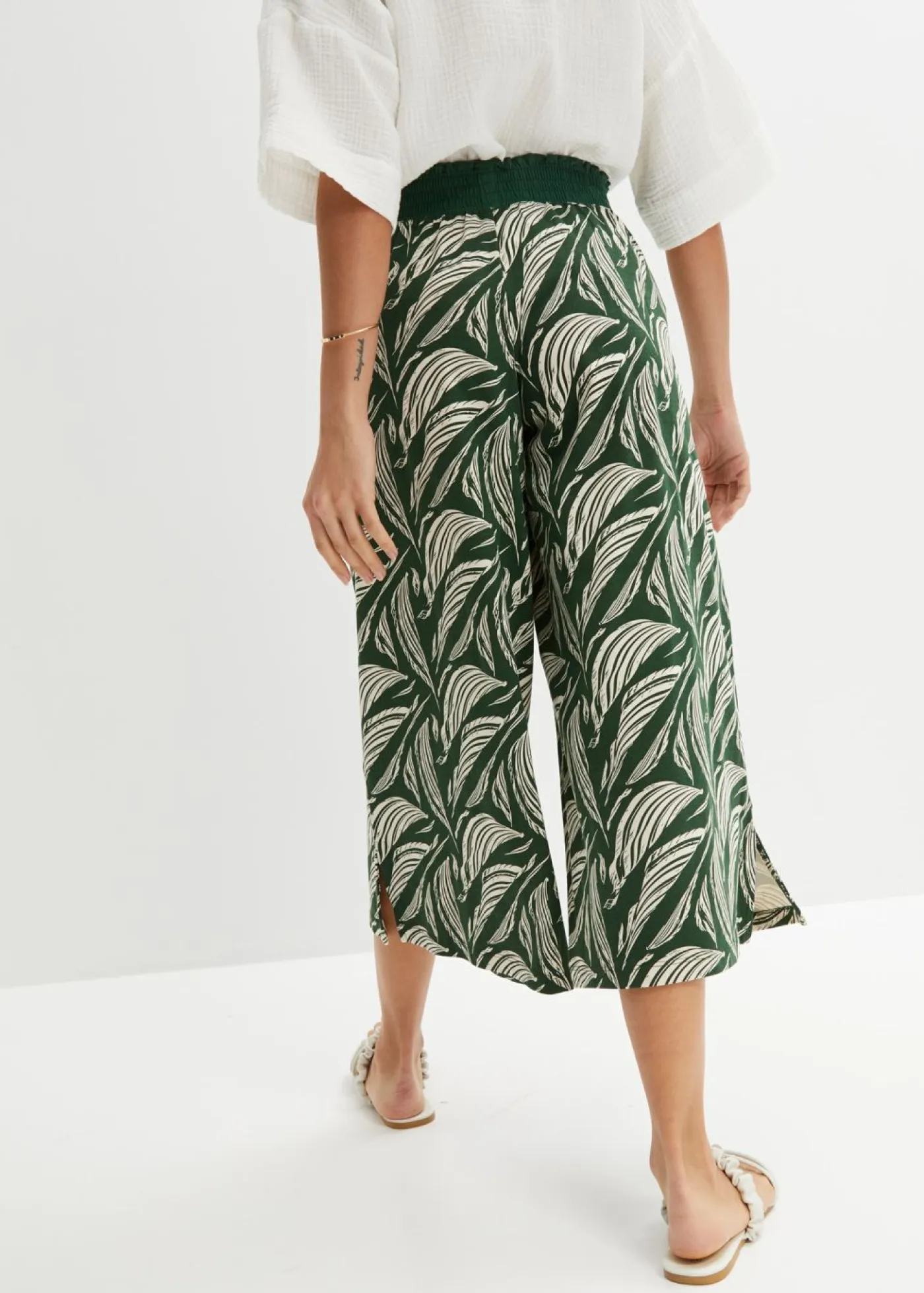 Mujer bonprix bonprix Pantalón de punto de mezcla de viscosa sostenible