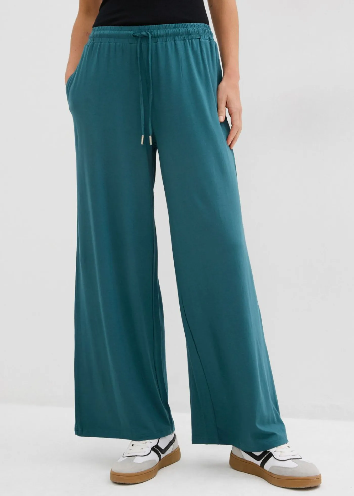 Mujer bonprix bonprix Pantalón de punto de viscosa fluida
