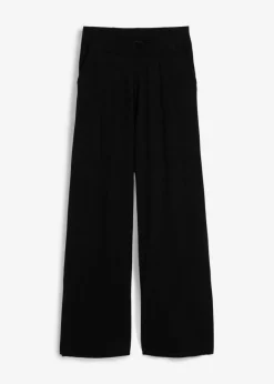 bonprix bonprix Pantalones>Pantalón de punto sin cierre Negro
