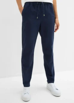 bonprix bonprix Pantalones>Pantalón de sarga Azul marino